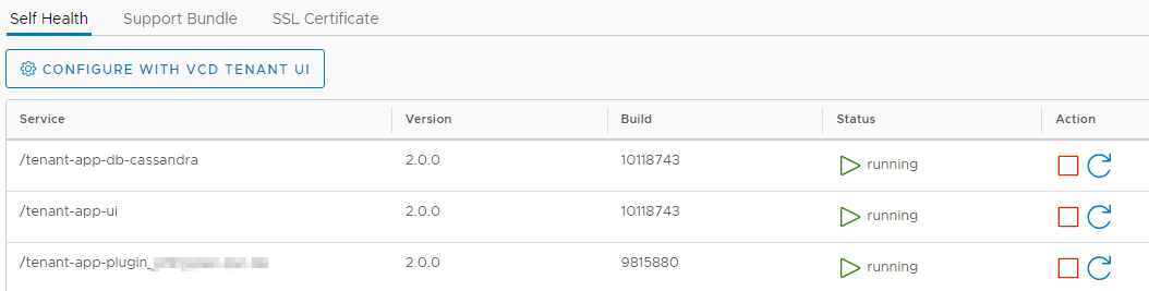 vRealize Operations Tenant App 2.0 for vCloud Director - Self Health